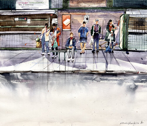 Space Between Moments by Bohdan Shyptenko, Painting for Sale on Singulart