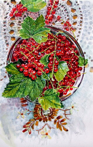 Redcurrant van Anna Brigitta Kovacs, Schilderij te koop op Singulart