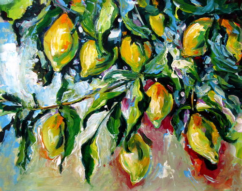 Lemon tree von Anna Brigitta Kovacs, Malerei kaufen auf Singulart