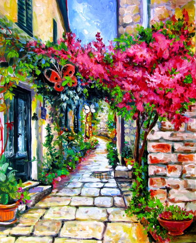 Summer mood III by Anna Brigitta Kovacs, Painting for Sale on Singulart