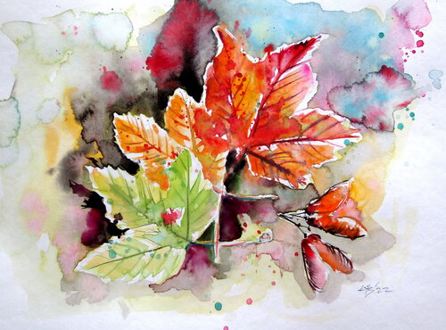 Autumn and leaves II Anna Brigitta Kovacs