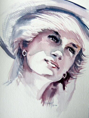Portrait of Diana II di Anna Brigitta Kovacs, Pittura in vendita su Singulart