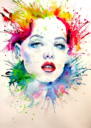Charming girl II von Anna Brigitta Kovacs, Malerei kaufen auf Singulart