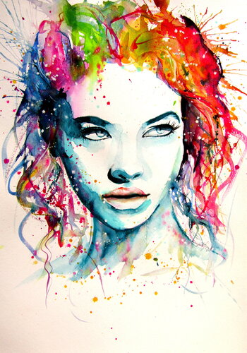 Charming girl IV by Anna Brigitta Kovacs, Painting for Sale on Singulart