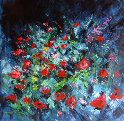 Poppies in the garden Anna Brigitta Kovacs