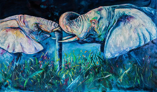 Elephant meeting Anna Brigitta Kovacs