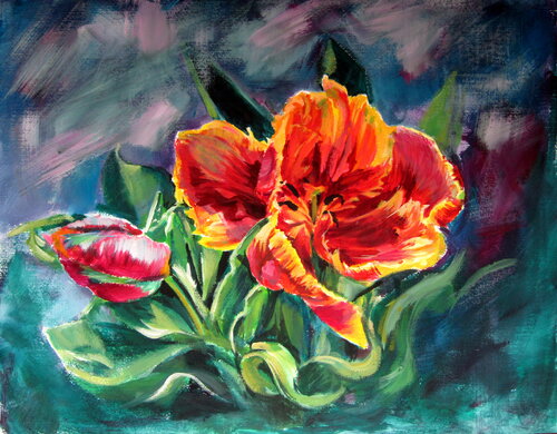 Tulip van Anna Brigitta Kovacs, Schilderij te koop op Singulart