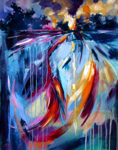 Landscape impression von Anna Brigitta Kovacs, Malerei kaufen auf Singulart