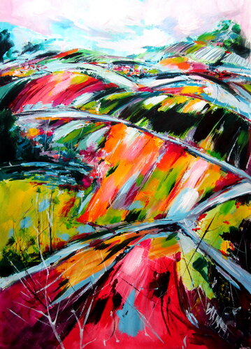 Summer landscape von Anna Brigitta Kovacs, Malerei kaufen auf Singulart