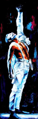 Freddie Mercury by Anna Brigitta Kovacs, Painting for Sale on Singulart