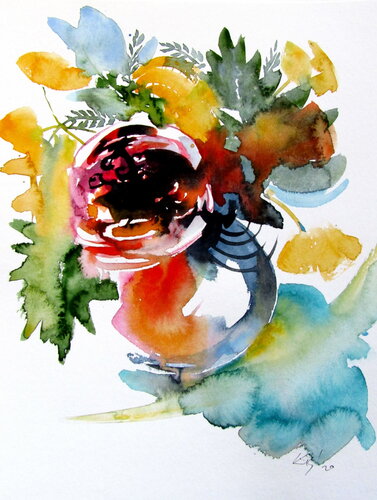 Autumn still life von Anna Brigitta Kovacs, Malerei kaufen auf Singulart