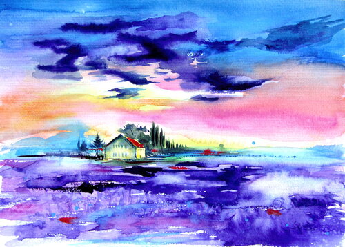 Landscape by Anna Brigitta Kovacs, Painting for Sale on Singulart