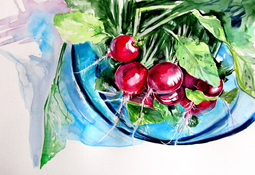 Still life with radish Anna Brigitta Kovacs