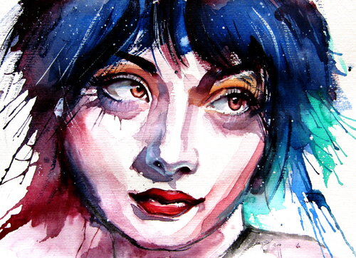 Girl with brown eyes Anna Brigitta Kovacs