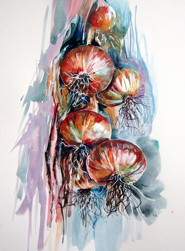 Onion di Anna Brigitta Kovacs, Pittura in vendita su Singulart