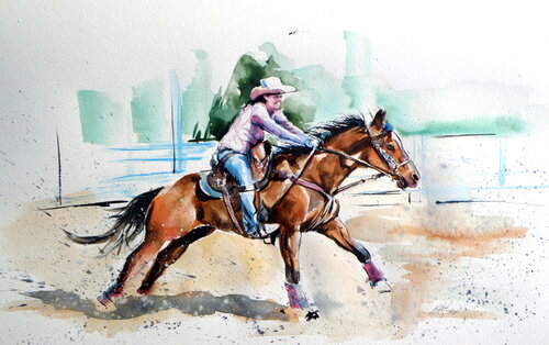 Rider with her horse Anna Brigitta Kovacs