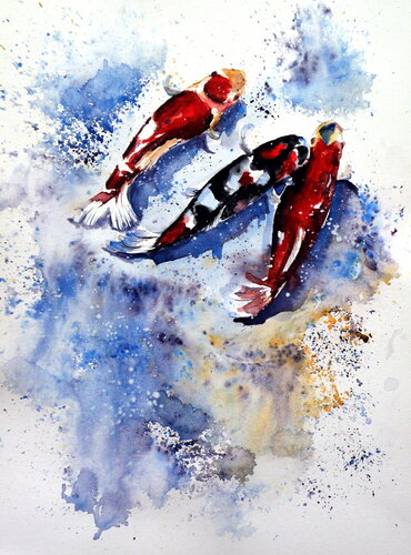 Fish van Anna Brigitta Kovacs, Schilderij te koop op Singulart
