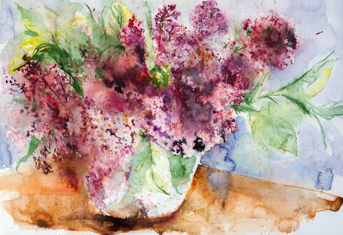 Lilac von Anna Brigitta Kovacs, Malerei kaufen auf Singulart