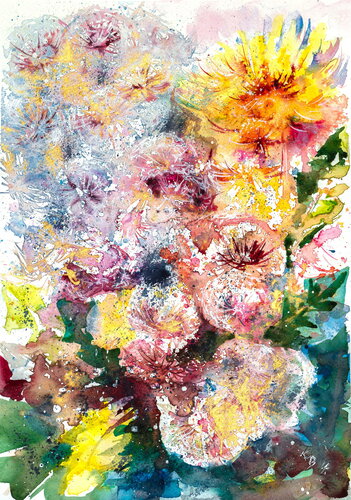 Dandelion van Anna Brigitta Kovacs, Schilderij te koop op Singulart