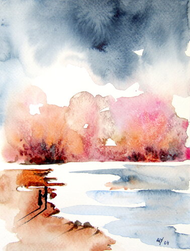 Meeting by the beach di Anna Brigitta Kovacs, Pittura in vendita su Singulart