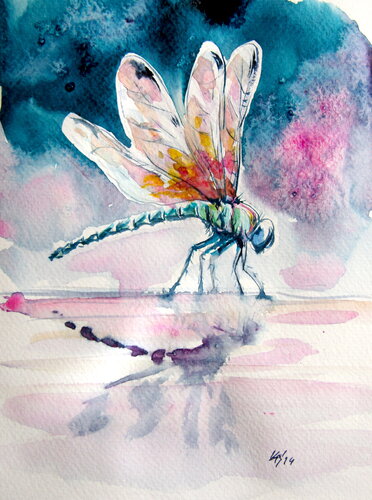 Dragonfly de Anna Brigitta Kovacs, Pintura a la venta en Singulart