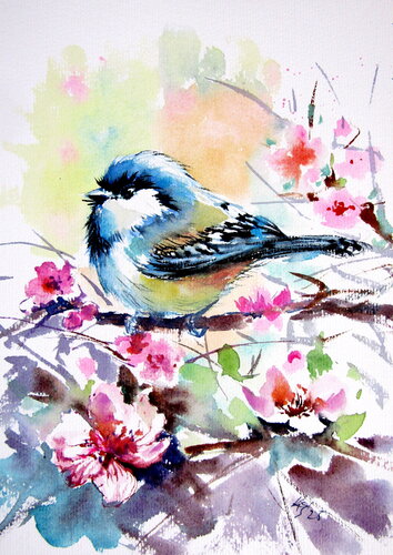 Bird XII von Anna Brigitta Kovacs, Malerei kaufen auf Singulart