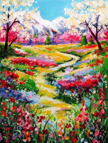 Spring landscape von Anna Brigitta Kovacs, Malerei kaufen auf Singulart