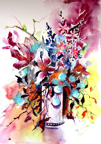 Magnolia de Anna Brigitta Kovacs, Pintura a la venta en Singulart