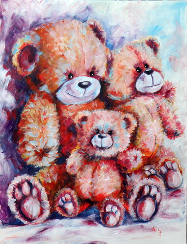 Bears van Anna Brigitta Kovacs, Schilderij te koop op Singulart