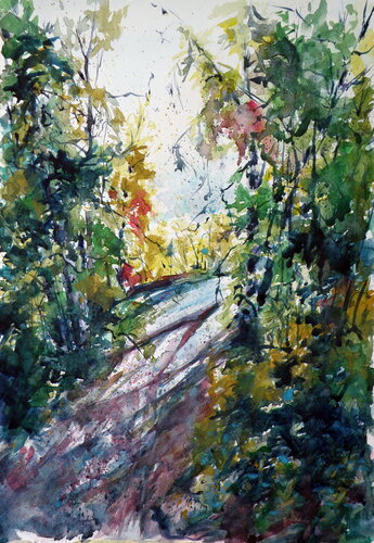 Forest by Anna Brigitta Kovacs, Painting for Sale on Singulart