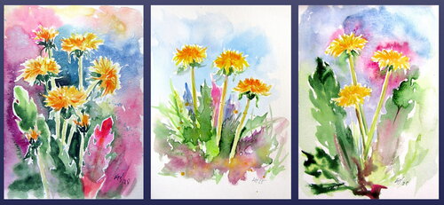 Dandelions collection di Anna Brigitta Kovacs, Pittura in vendita su Singulart