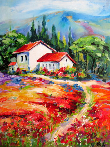 Tuscany IV by Anna Brigitta Kovacs, Painting for Sale on Singulart