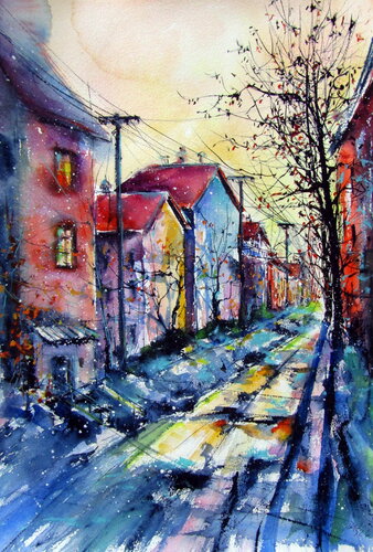 Early winter von Anna Brigitta Kovacs, Malerei kaufen auf Singulart