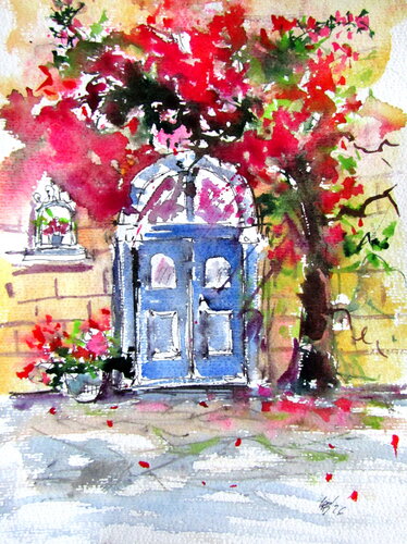 Door II by Anna Brigitta Kovacs, Painting for Sale on Singulart