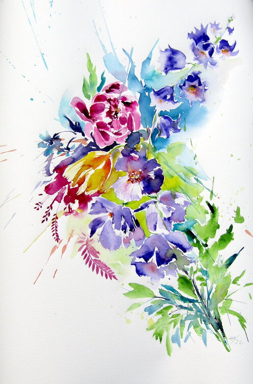 Colorful flowers Anna Brigitta Kovacs