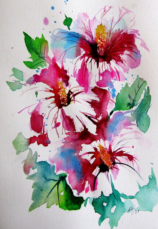 Three flowers Anna Brigitta Kovacs