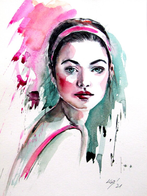 Portrait of a beauty Anna Brigitta Kovacs
