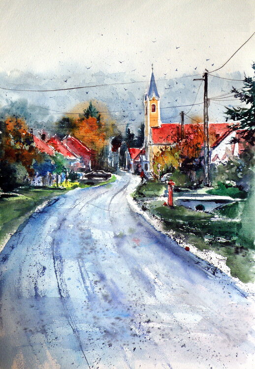 Foggy morning in my home Anna Brigitta Kovacs