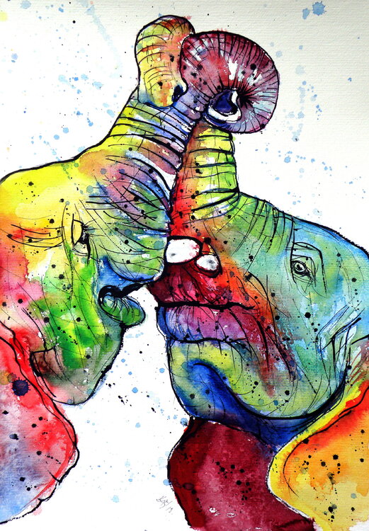 Elephant love Anna Brigitta Kovacs