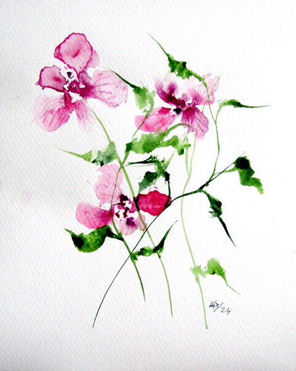 Little pink florals Anna Brigitta Kovacs