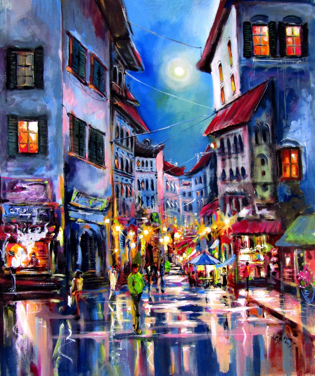 Full moon in the city Anna Brigitta Kovacs