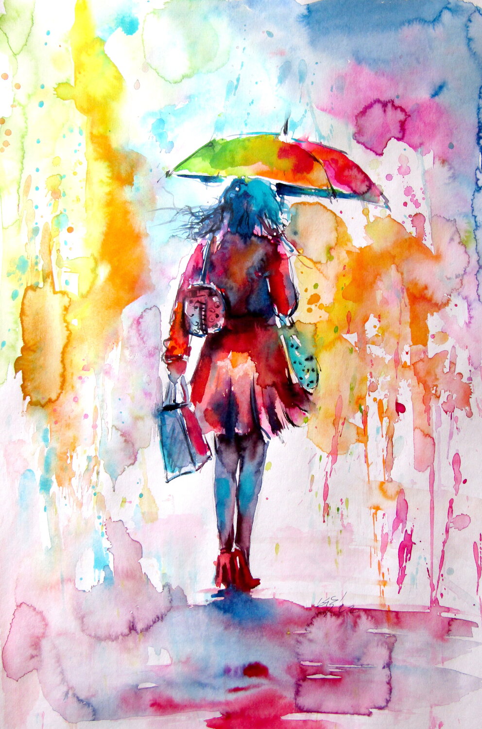 Colorful rainy day Anna Brigitta Kovacs
