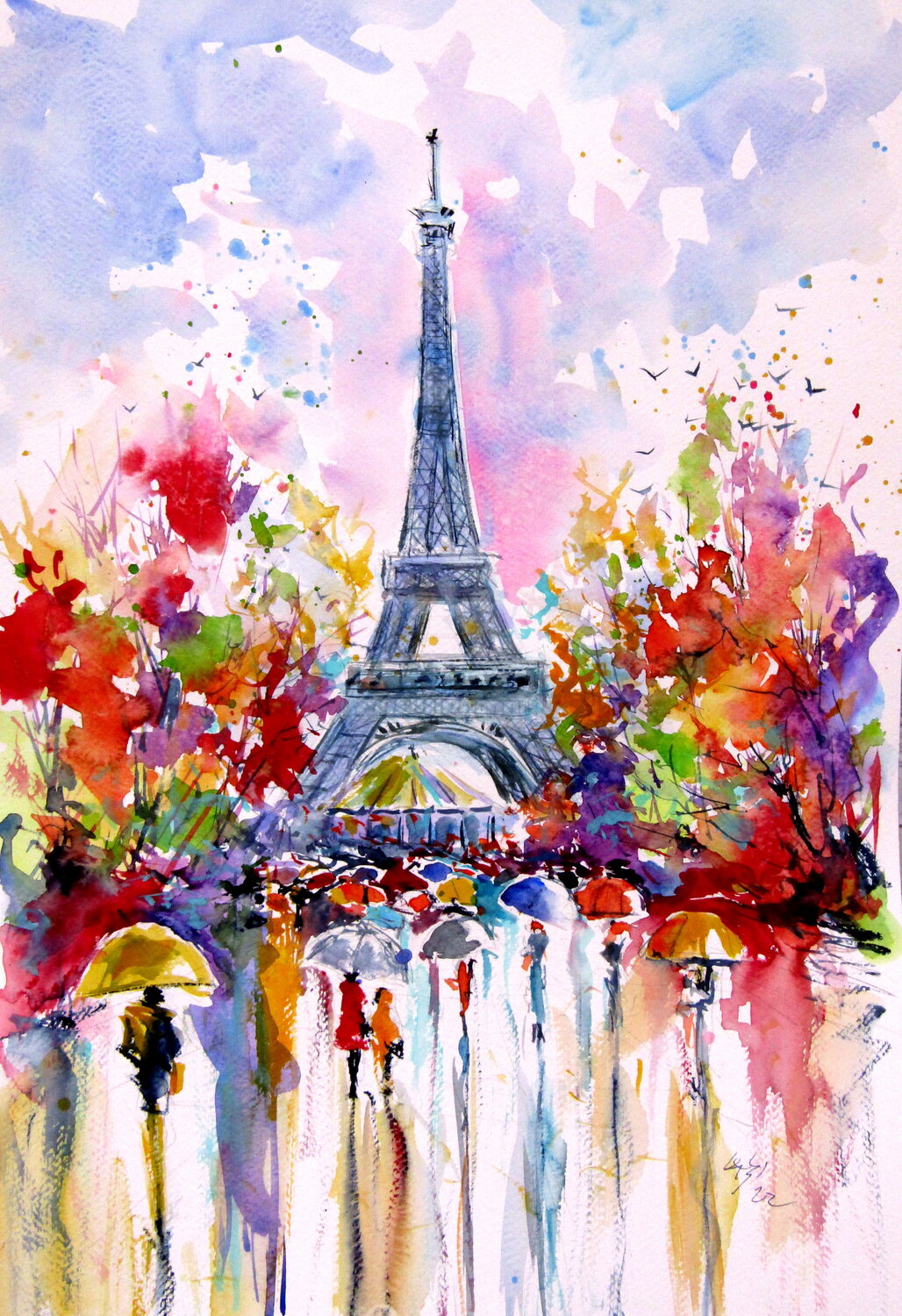 Eiffel Tower at fall Anna Brigitta Kovacs