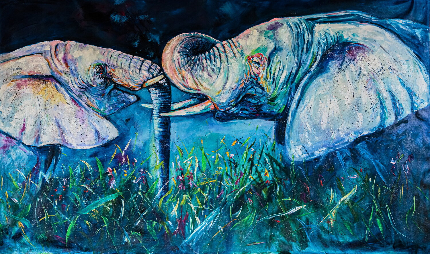 Elephant meeting Anna Brigitta Kovacs