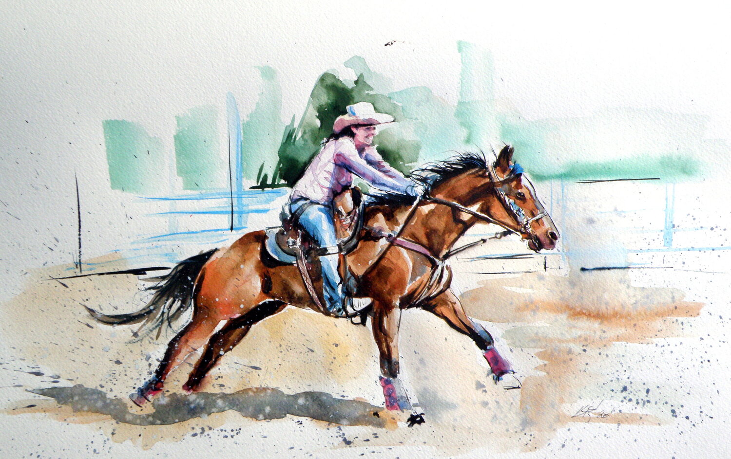 Rider with her horse Anna Brigitta Kovacs