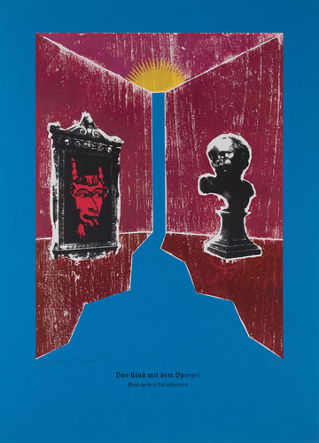 The Child And The Mirror, Thus Spoke Zarathustra. van Guilherme Pontes, Afdruk te koop op Singulart