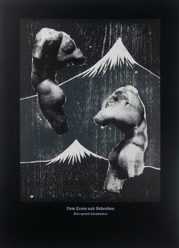 On Reading And Writing (Black), Thus Spoke Zarathustra. di Guilherme Pontes, Stampa in vendita su Singulart