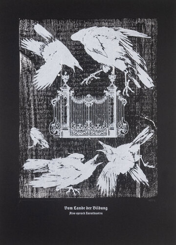 On The Land Of Education (Black And White), Thus Spoke Zarathustra di Guilherme Pontes, Stampa in vendita su Singulart