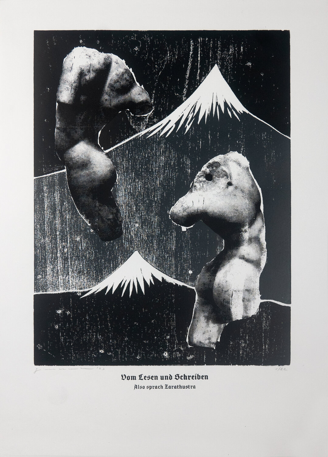 On Reading And Writing (White), Thus Spoke Zarathustra. Guilherme Pontes Druck zu verkaufen