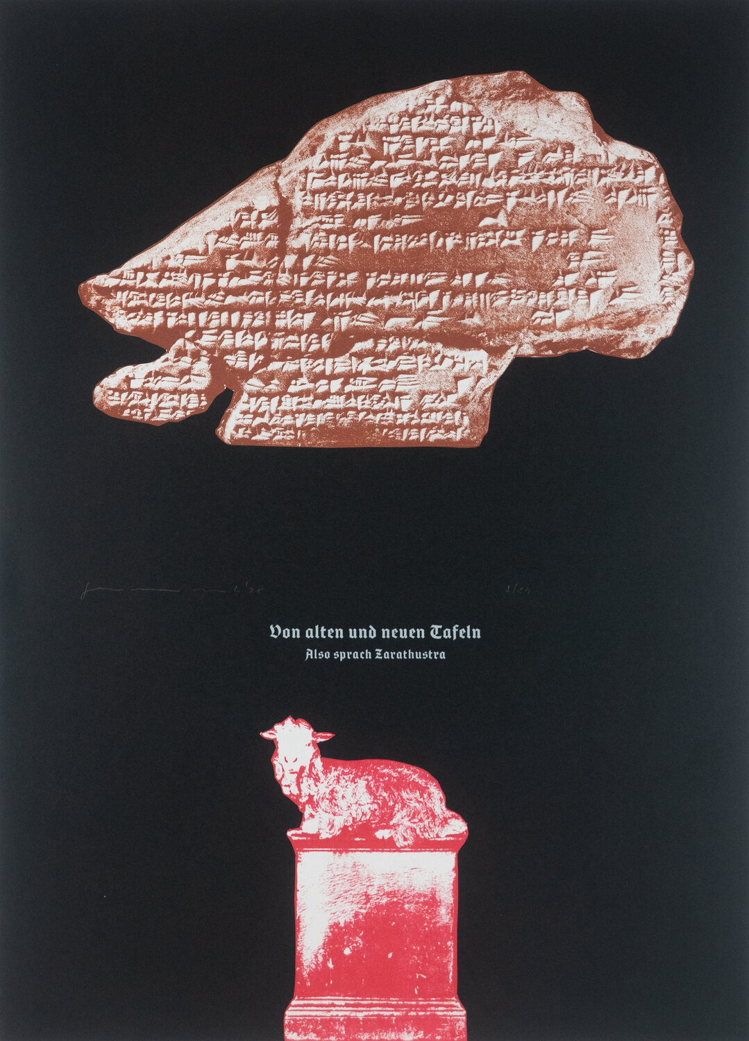 On Old And New Tablets, Thus Spoke Zarathustra. Guilherme Pontes Druck zu verkaufen